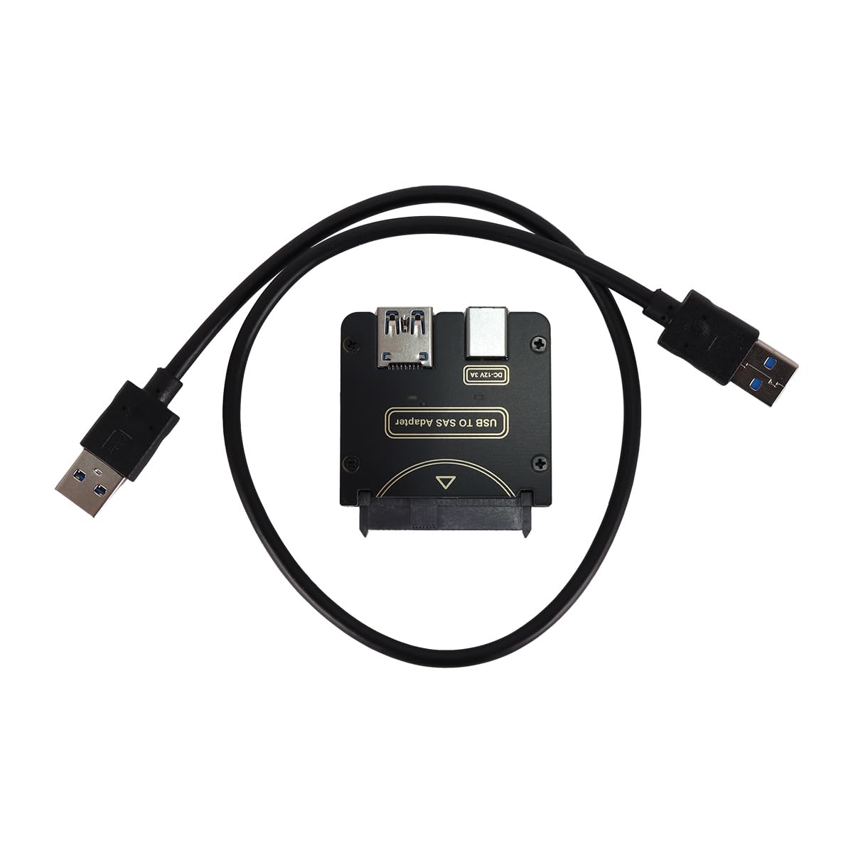 Adattatore per disco rigido SAS 29 pin SFF-8482 a USB 3.0 per Win7/10/11 e Linux