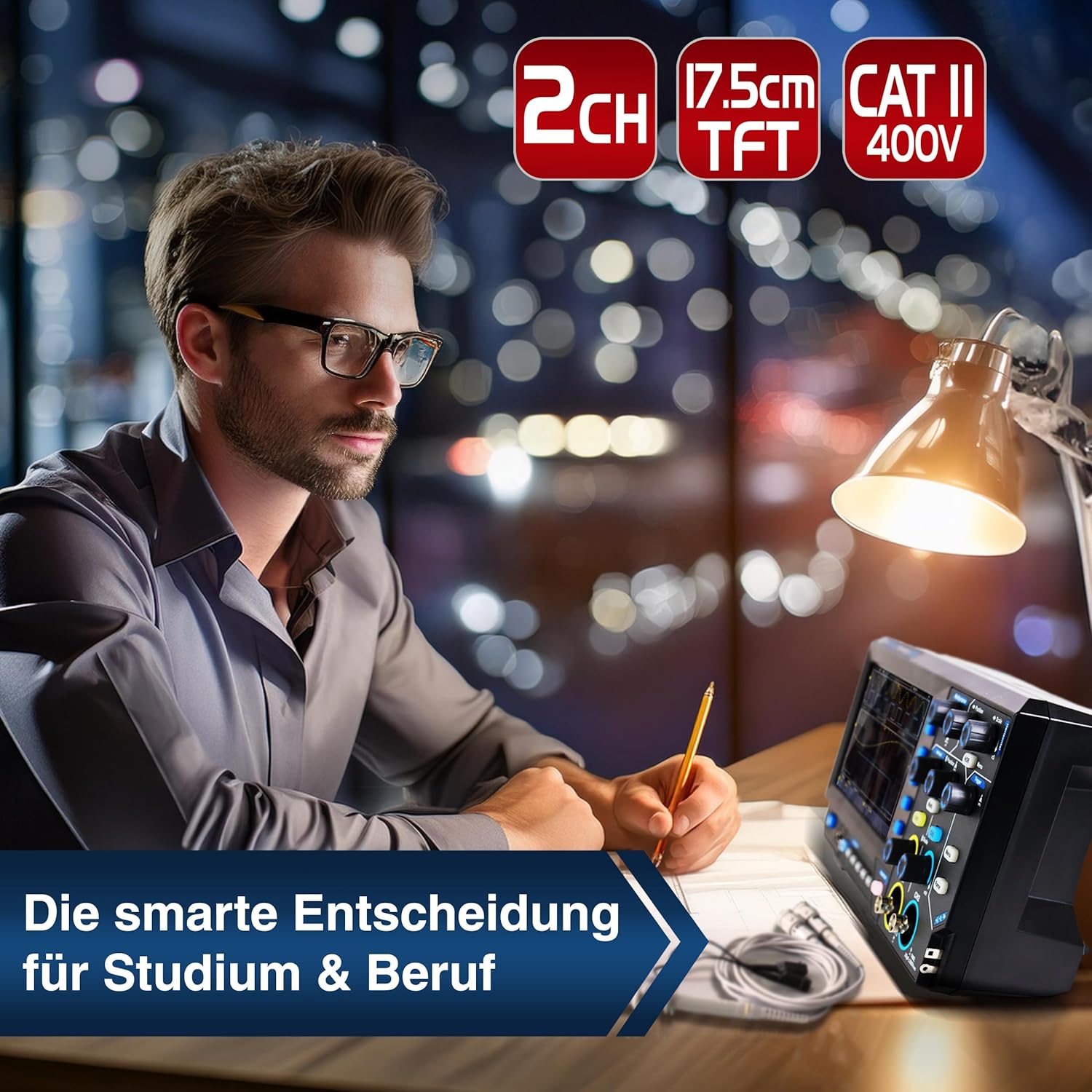 PeakTech 1402 - Oscilloscopio Digitale 2 Canali 20 MHz - immagine 5