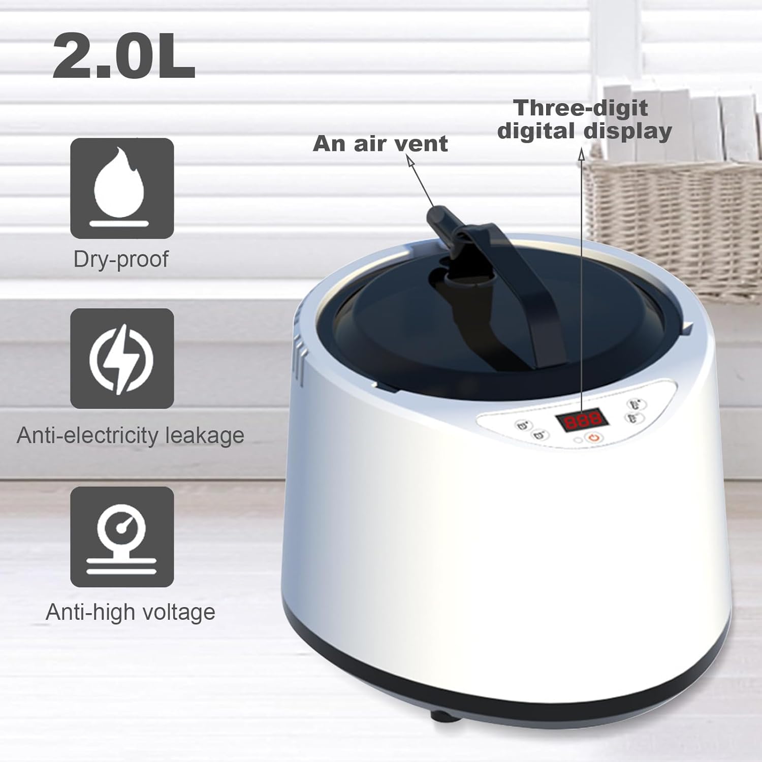 Sauna a Vapore 2L SPA con Tenda e Telecomando - immagine 3