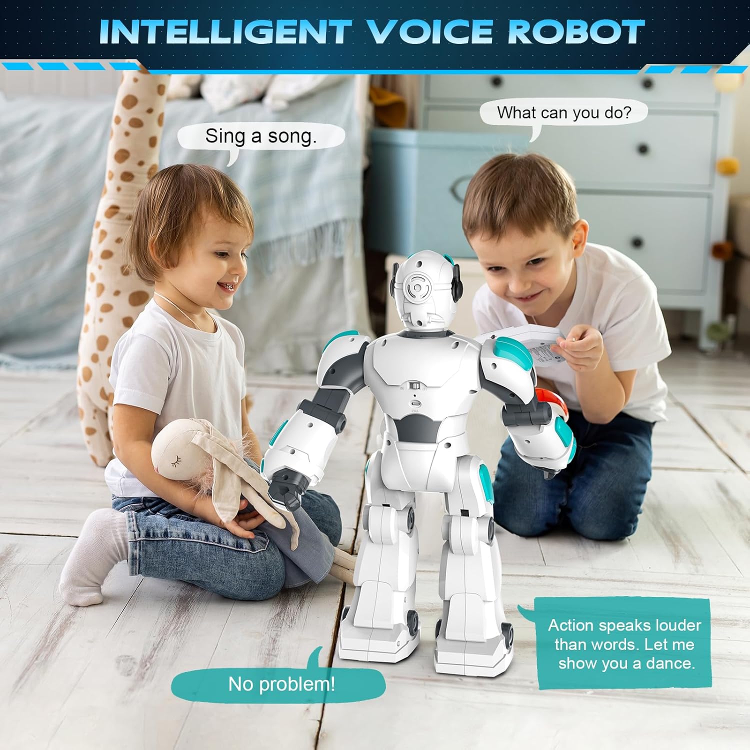 VATOS Robot Telecomandato Programmabile 40CM - immagine 4
