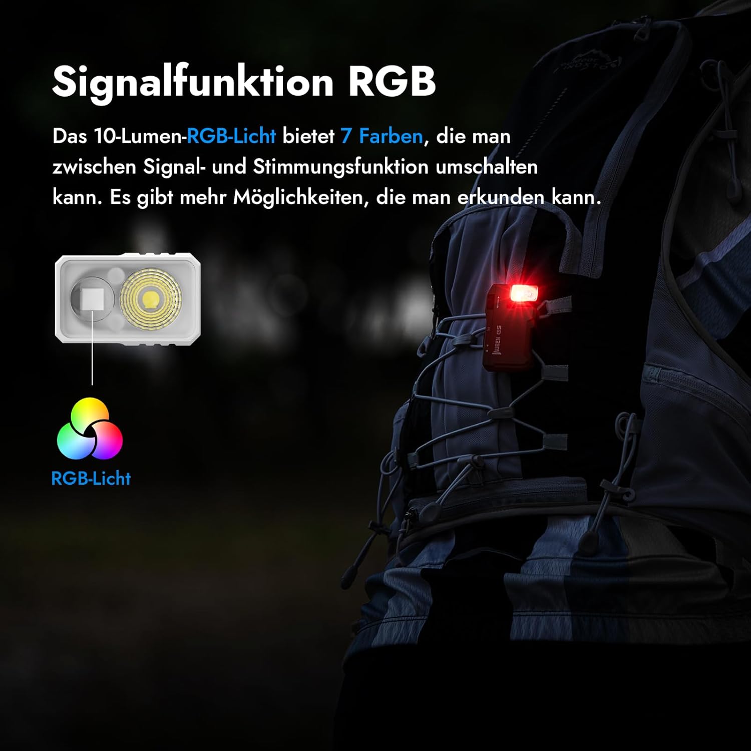 WUBEN G5 Mini Torcia LED Portachiavi 400 Lumen - immagine 5