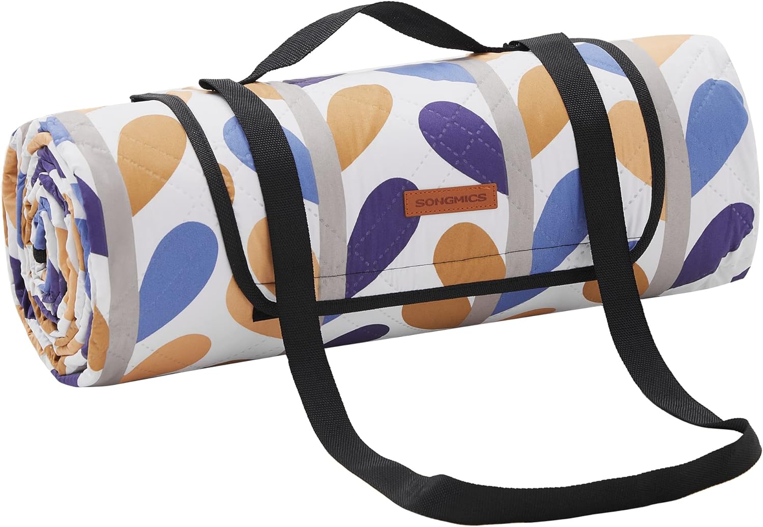 SONGMICS Coperta Picnic 300x200cm, Motivo Foglie