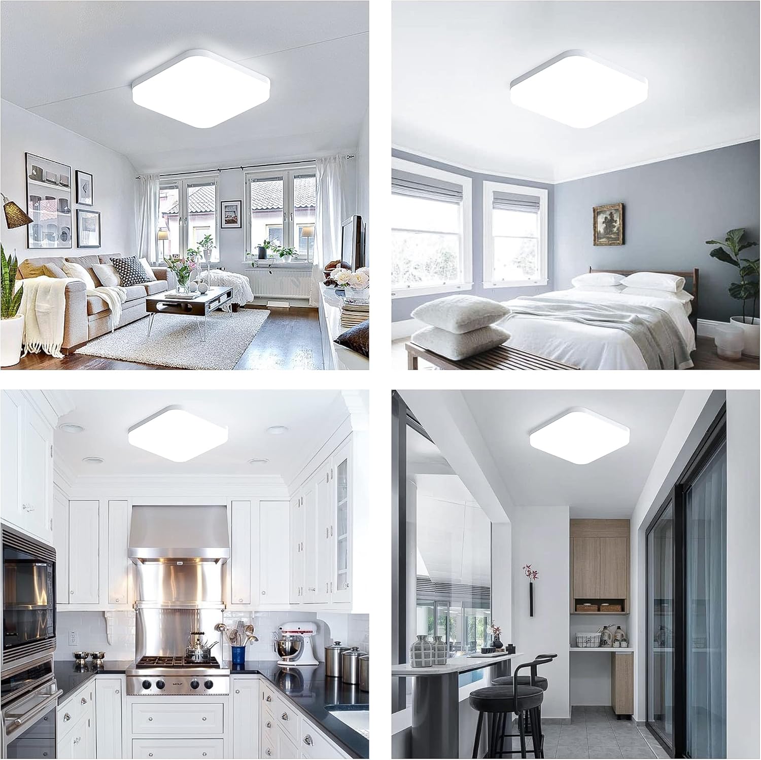 Easy Eagle Plafoniera LED Soffitto 36W Quadrata - immagine 7