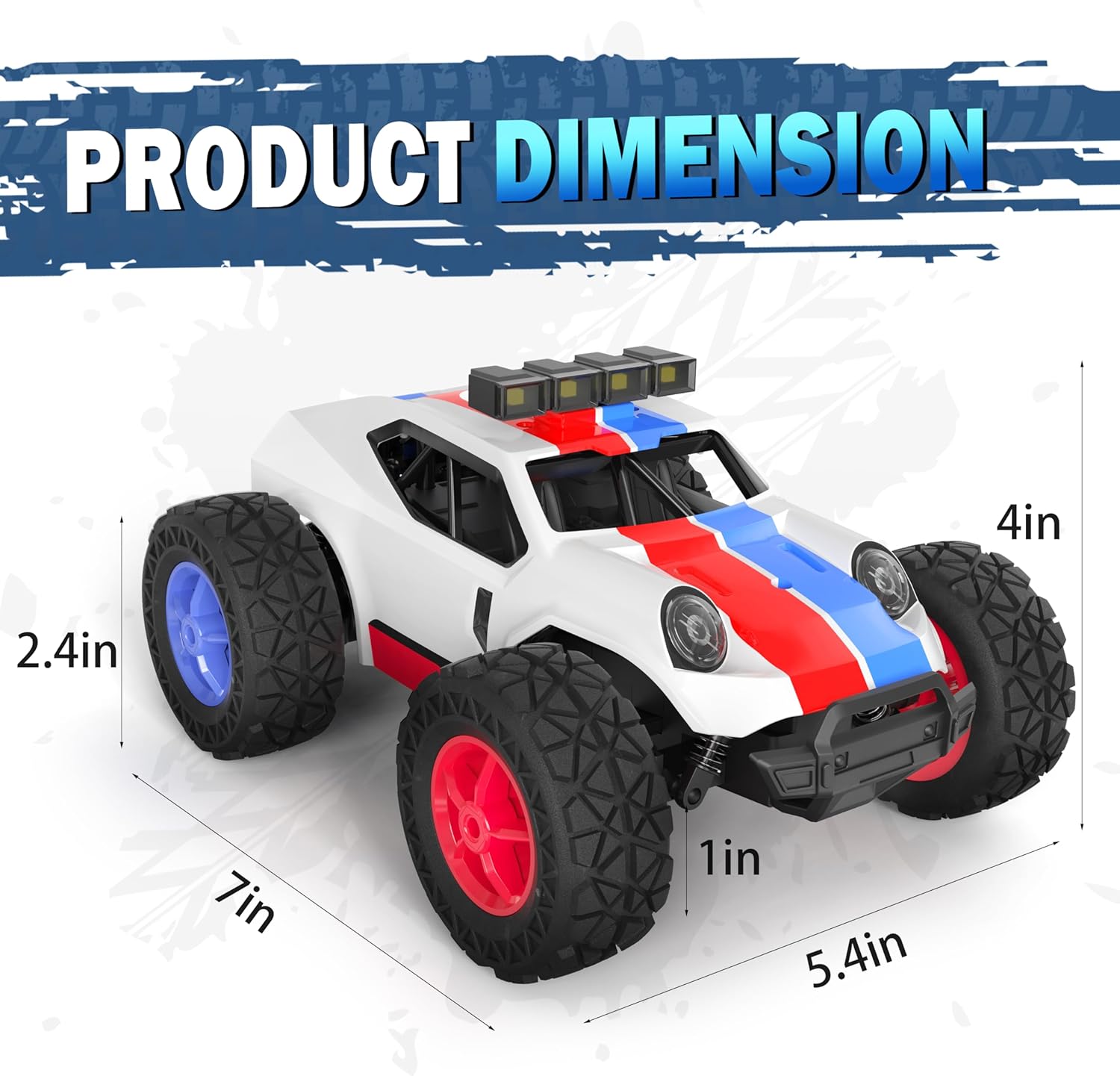 Kizeefun Auto Telecomandata Fuoristrada 2.4GHz 20km/h - immagine 2