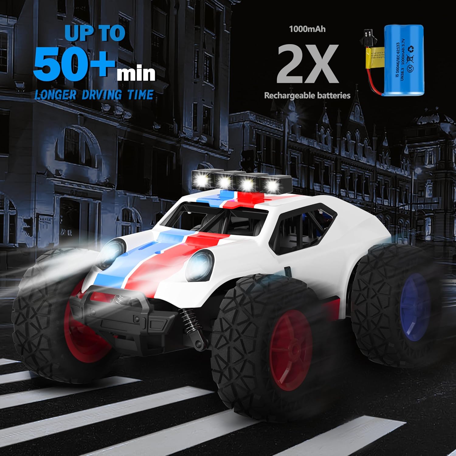 Kizeefun Auto Telecomandata Fuoristrada 2.4GHz 20km/h - immagine 5
