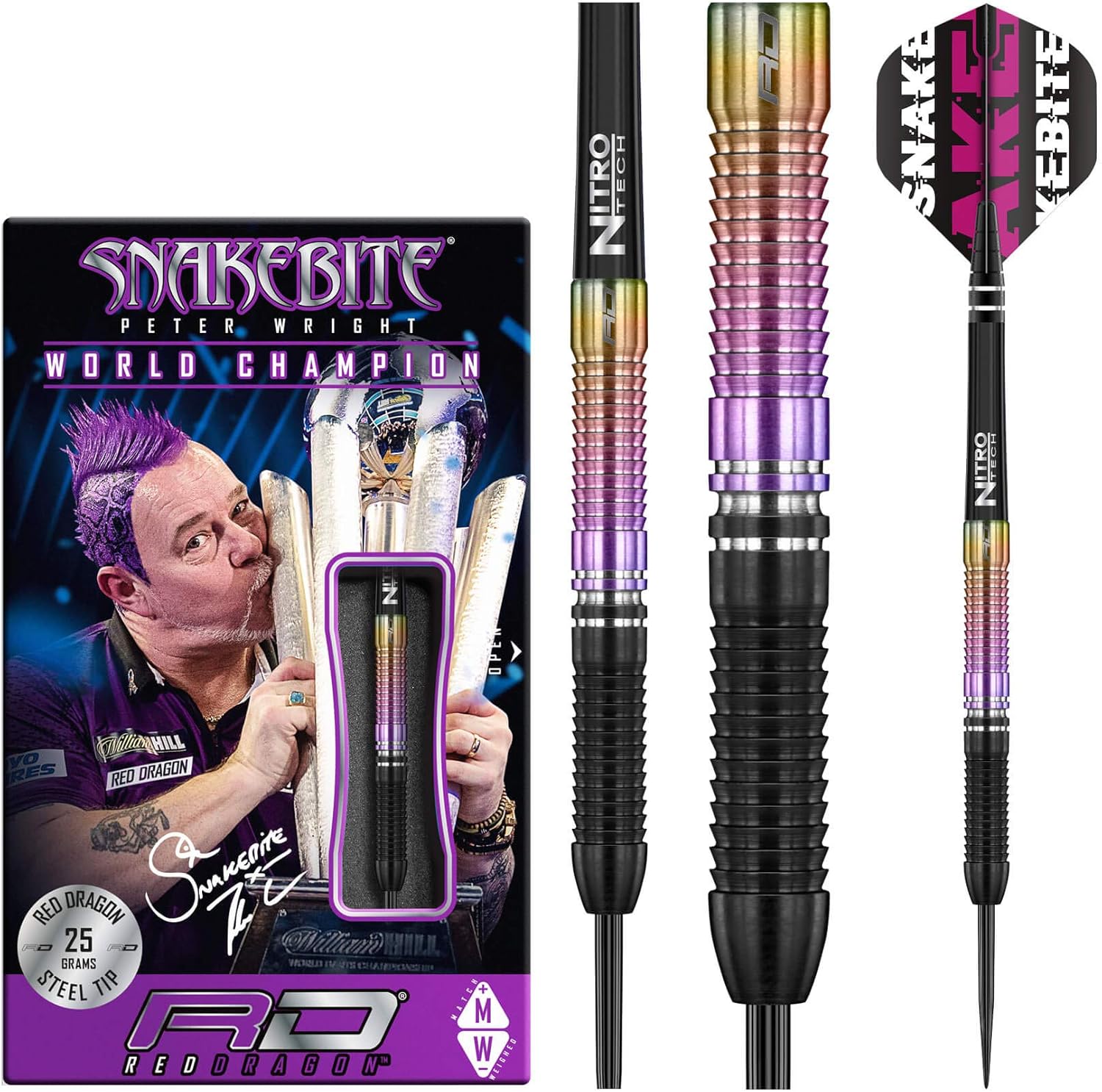 RED DRAGON Snakebite Campione del Mondo 2020 Freccette - immagine 1