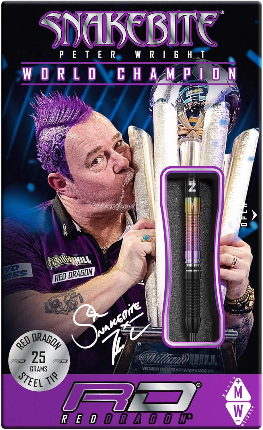 RED DRAGON Snakebite Campione del Mondo 2020 Freccette - immagine 4