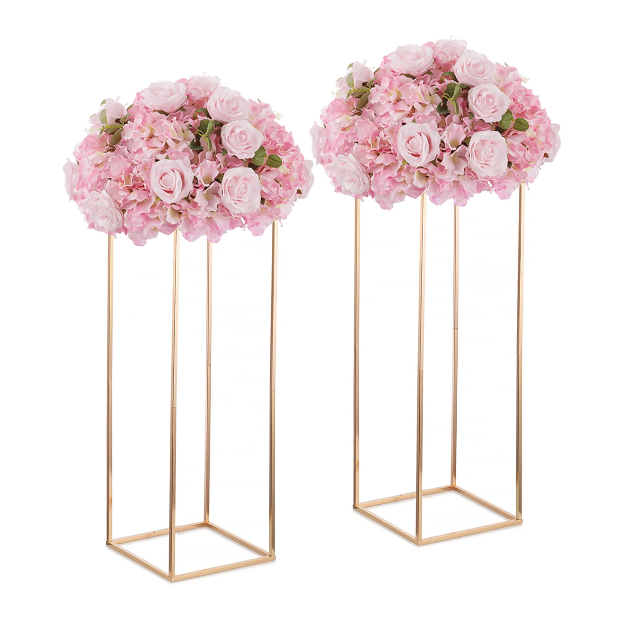 Inweder 2 Pezzi Vasi a Colonna 80cm per Centrotavola