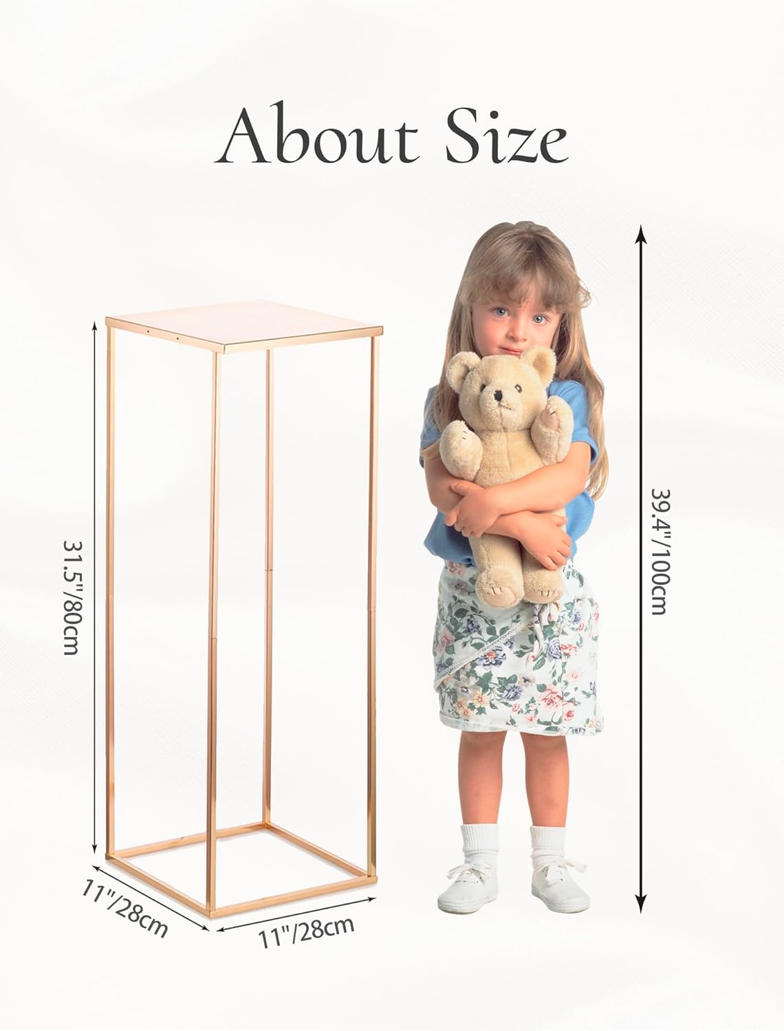 Inweder 2 Pezzi Vasi a Colonna 80cm per Centrotavola - immagine 5