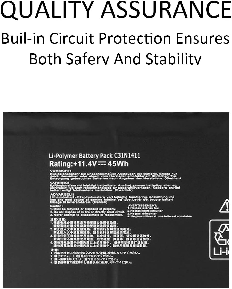 C31N1411 Batteria per ASUS ZenBook UX305CA-FB055T - immagine 5