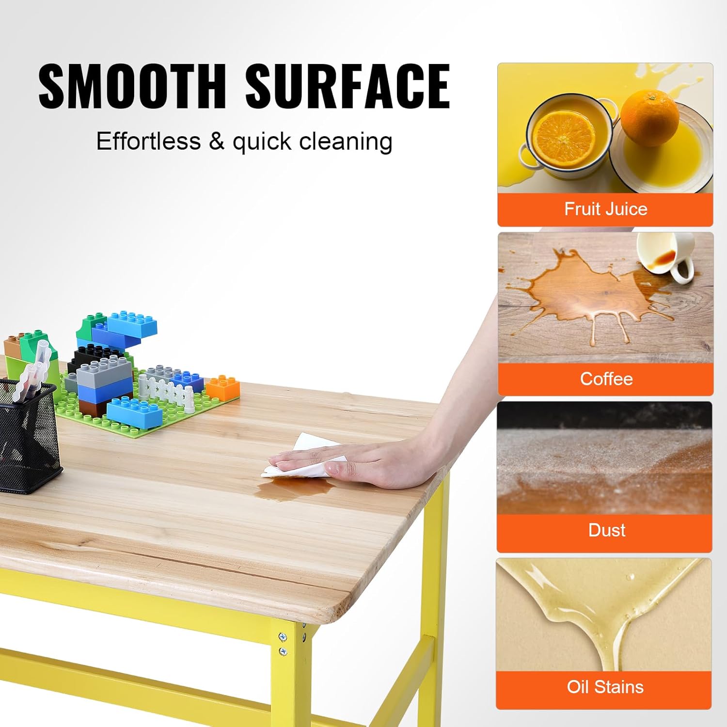 Vevor Mobili per Bambini - 1 Tavolo e 2 Panchine - immagine 4