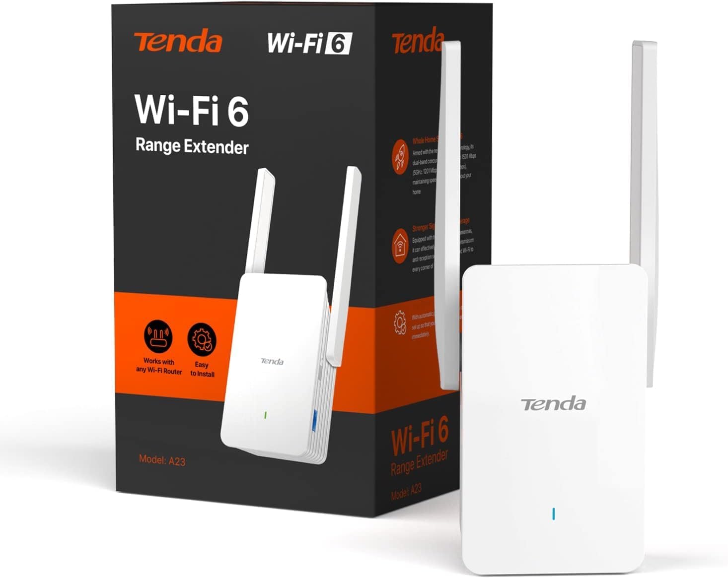 Tenda A23 Ripetitore WiFi 6 AX1500 Dual-Band - immagine 1