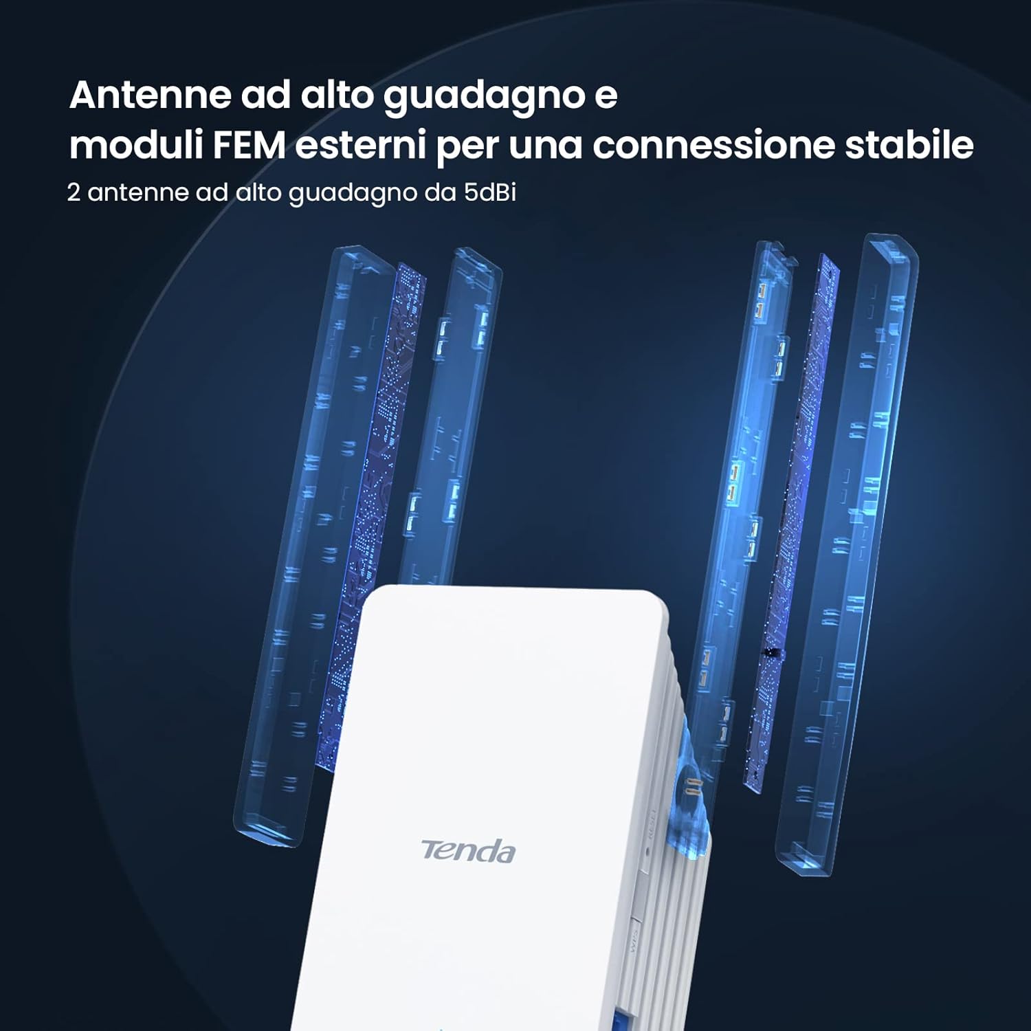 Tenda A23 Ripetitore WiFi 6 AX1500 Dual-Band - immagine 4