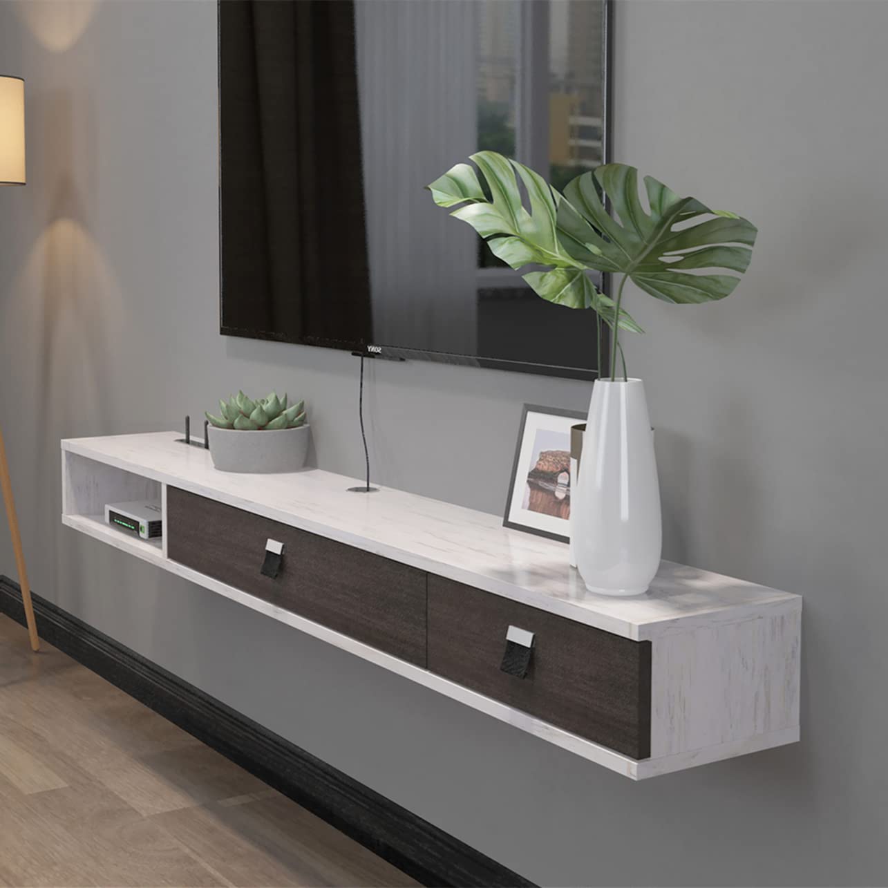 Pmnianhua Mobile Basso da Appendere per TV 55 Pollici