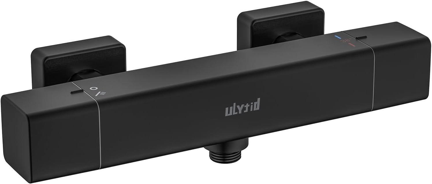 Ulytid Miscelatore Doccia Termostatico Nero - immagine 1