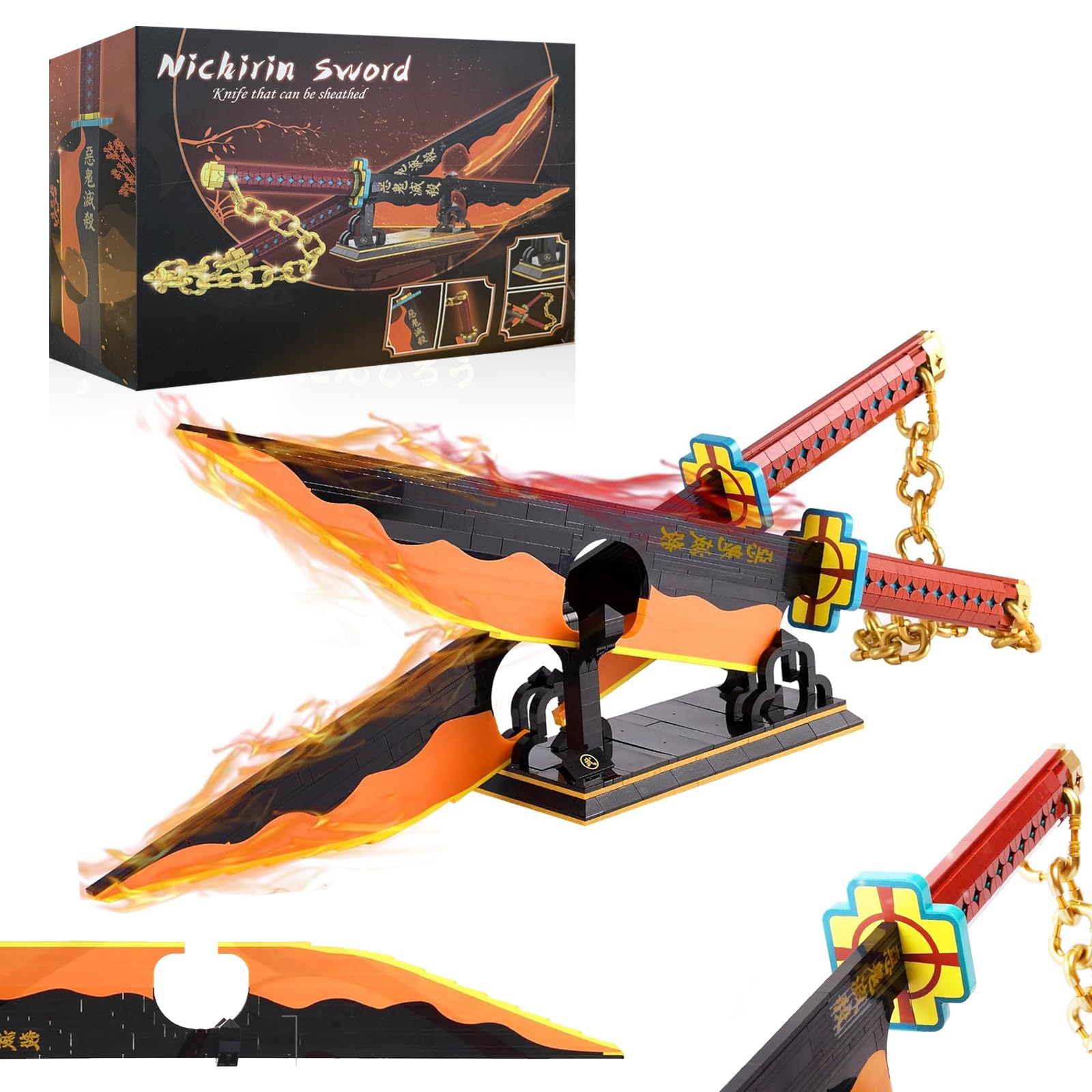 Demon Slayer - Set Mattoncini Katana Tengen Uzui 1478pz