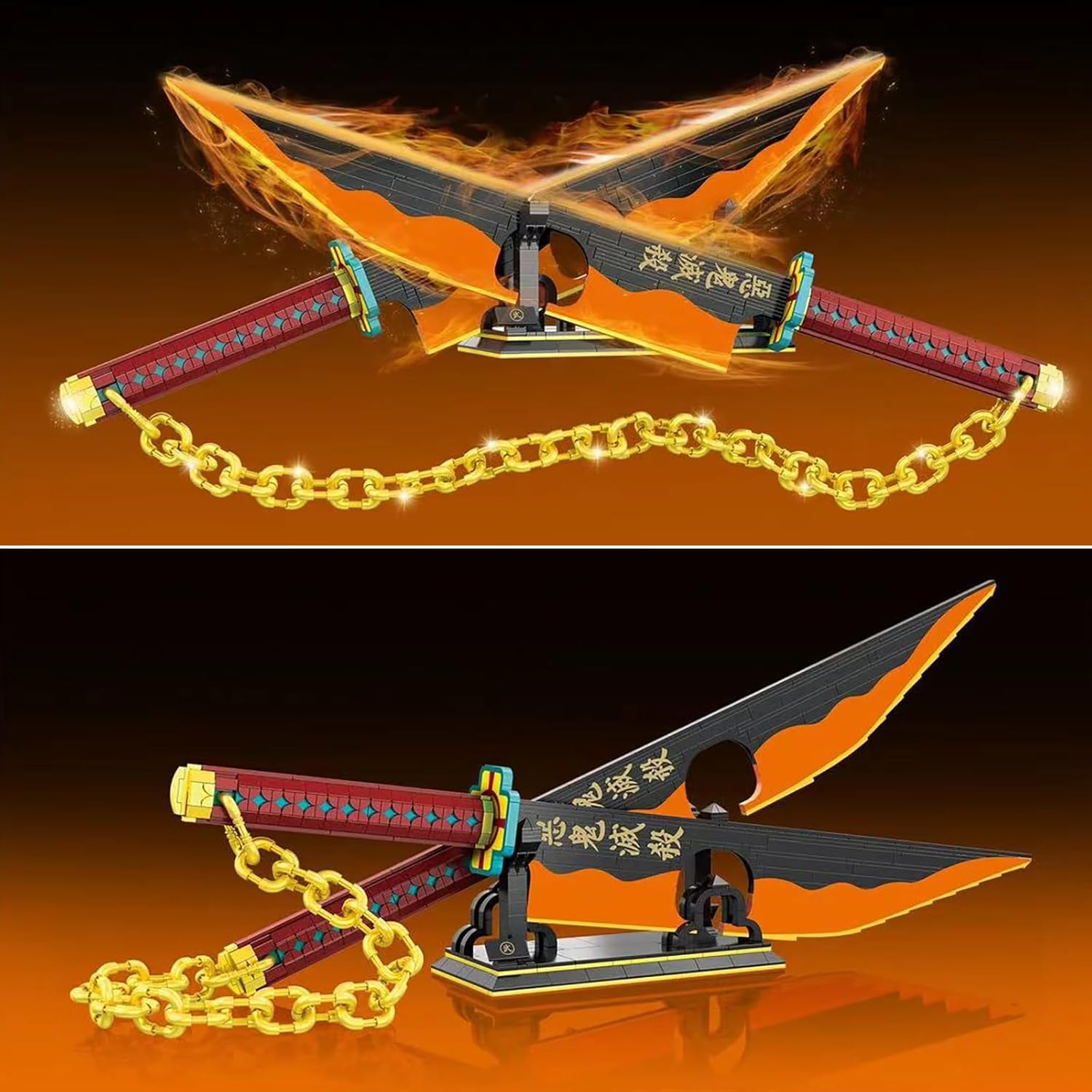 Demon Slayer - Set Mattoncini Katana Tengen Uzui 1478pz - immagine 5