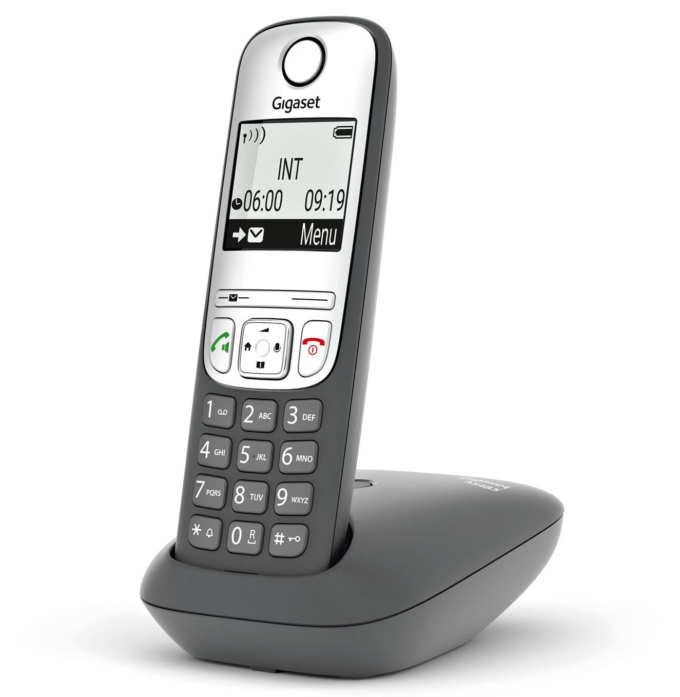 Gigaset AS485 - Telefono Cordless Vivavoce, Grigio Antracite