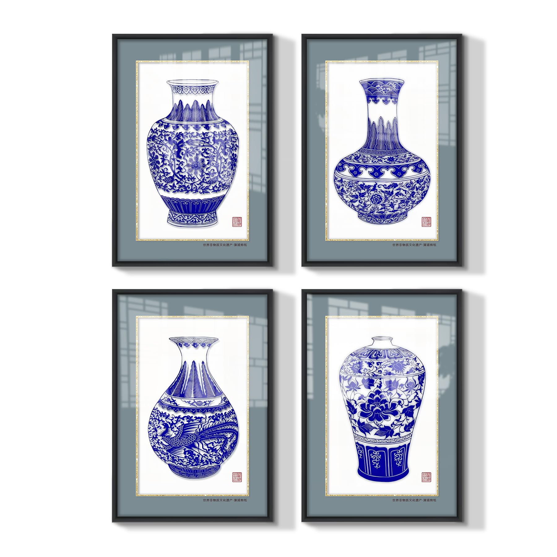 hyidecorart Quadri Moderni Soggiorno 43x63 cm - 4 Set