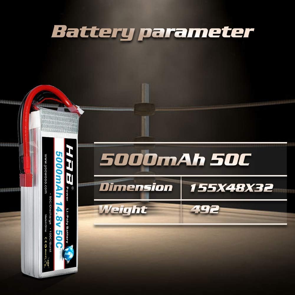HRB Batteria LiPo 4S 5000mAh 50C - immagine 5