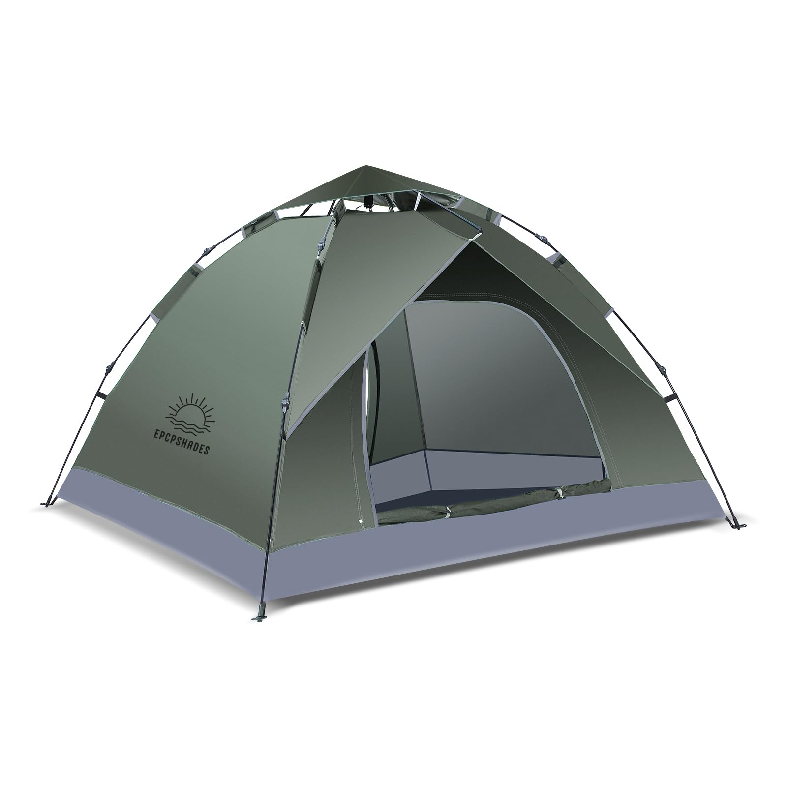 EPCPSHADES Tenda da campeggio istantanea per 1-2 persone, facile da montare, impermeabile, portatile, antivento, per escursioni e viaggi