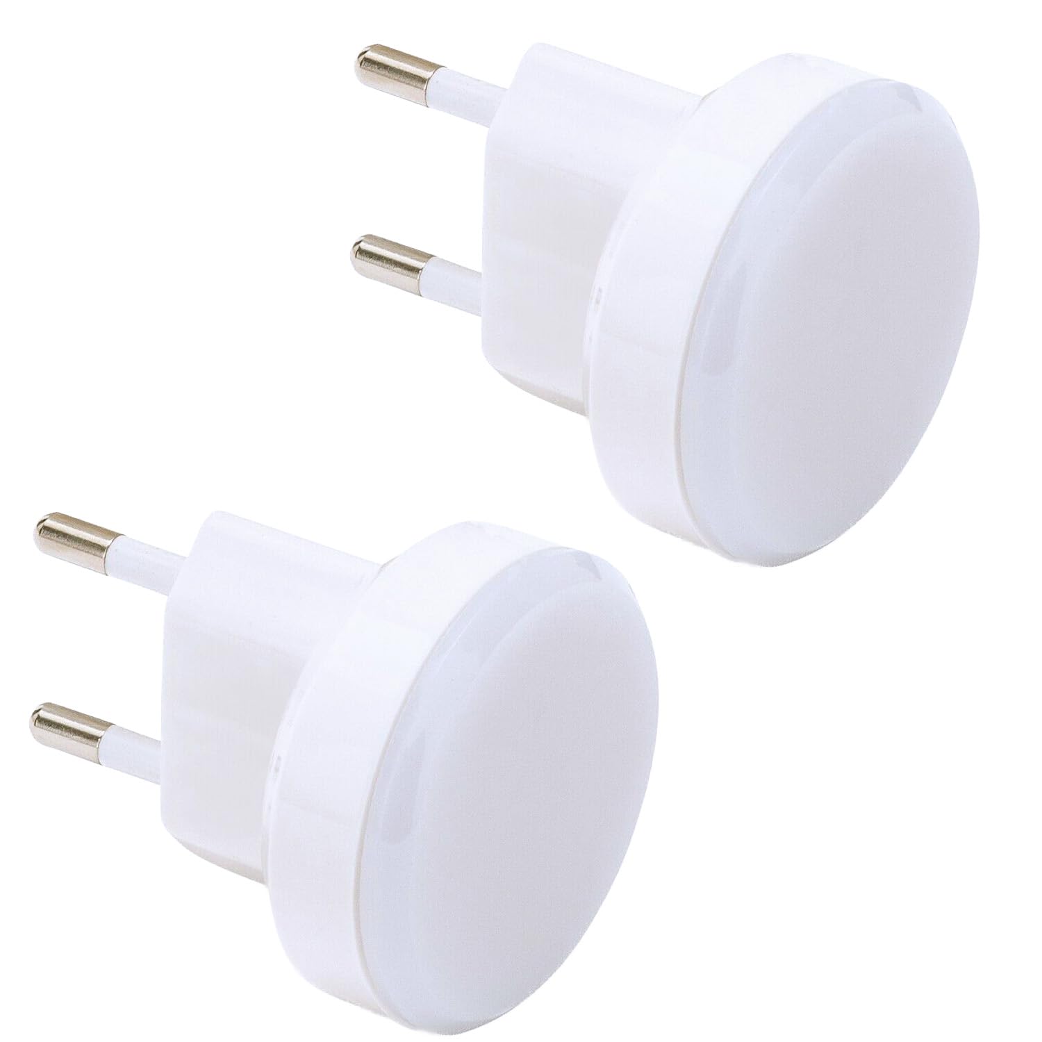 Electraline 58311 Luce Notturna Diretta, Bianco, Set di 2 Pezzi