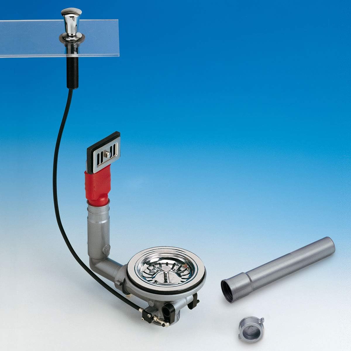 PILETTA SALTERELLO UNIVERSALE LIRA CON TROPPO PIENO RETTANGOLARE PER LAVELLI