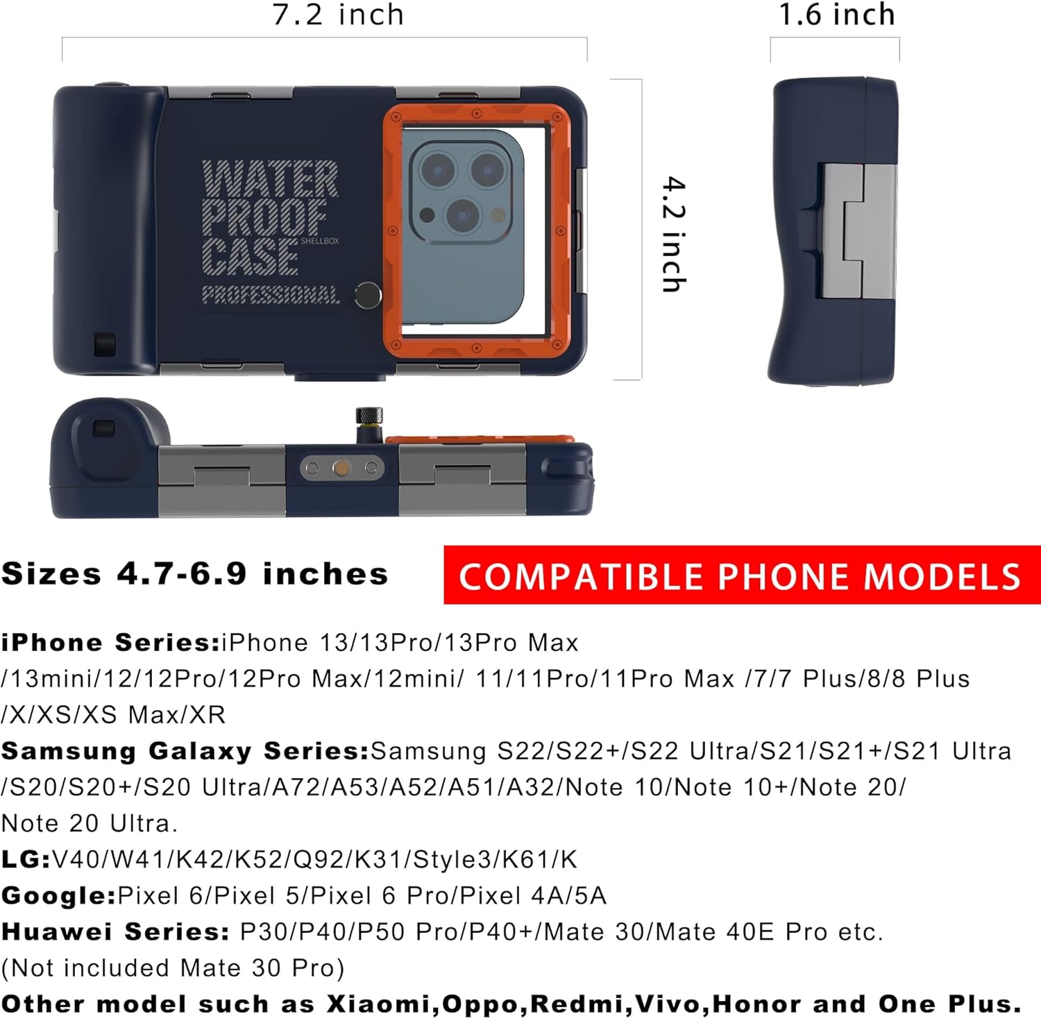 Custodia Impermeabile Universale per Smartphone 4.7-6.9 pollici - immagine 8