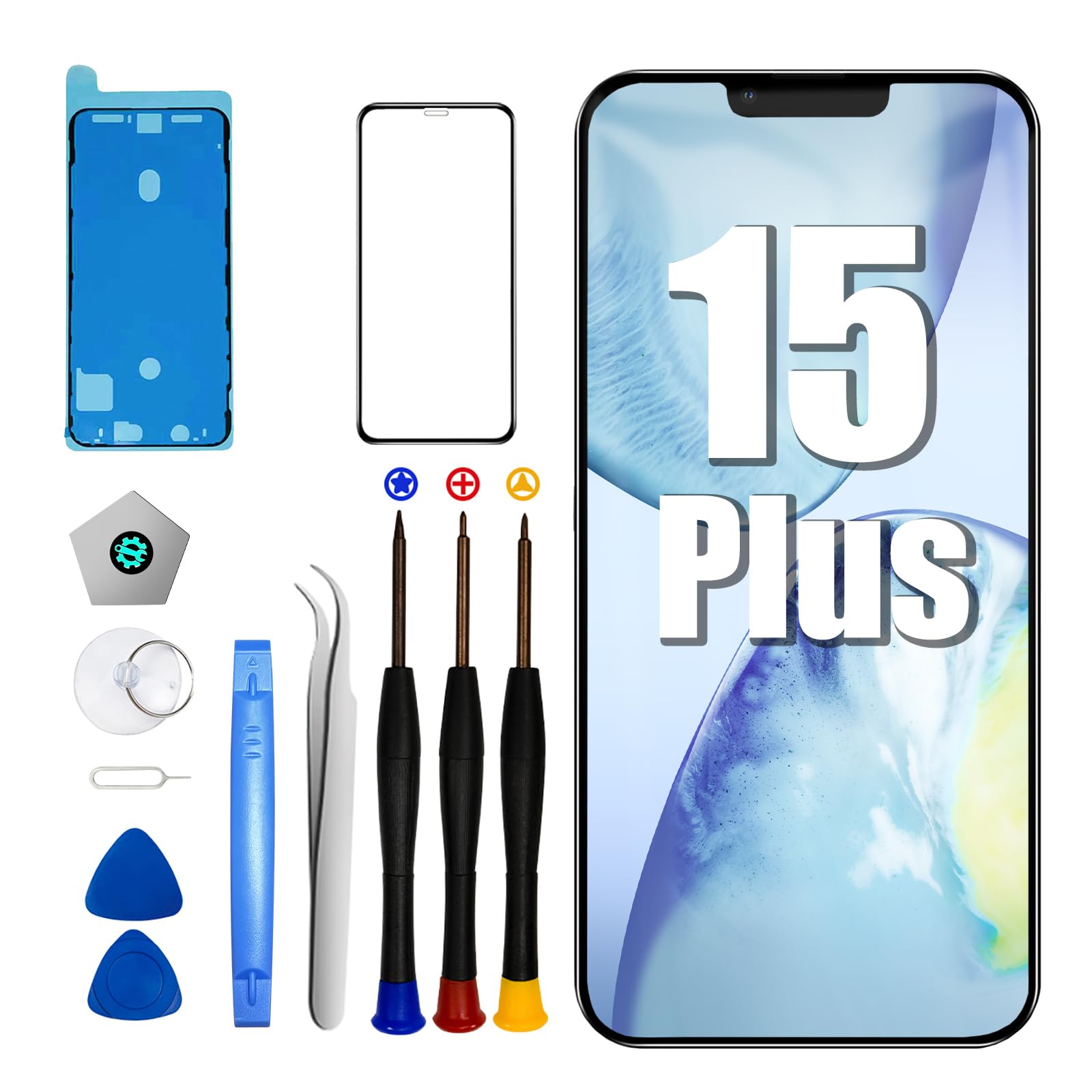 DTD Schermo di Ricambio per iPhone 15 Plus LCD