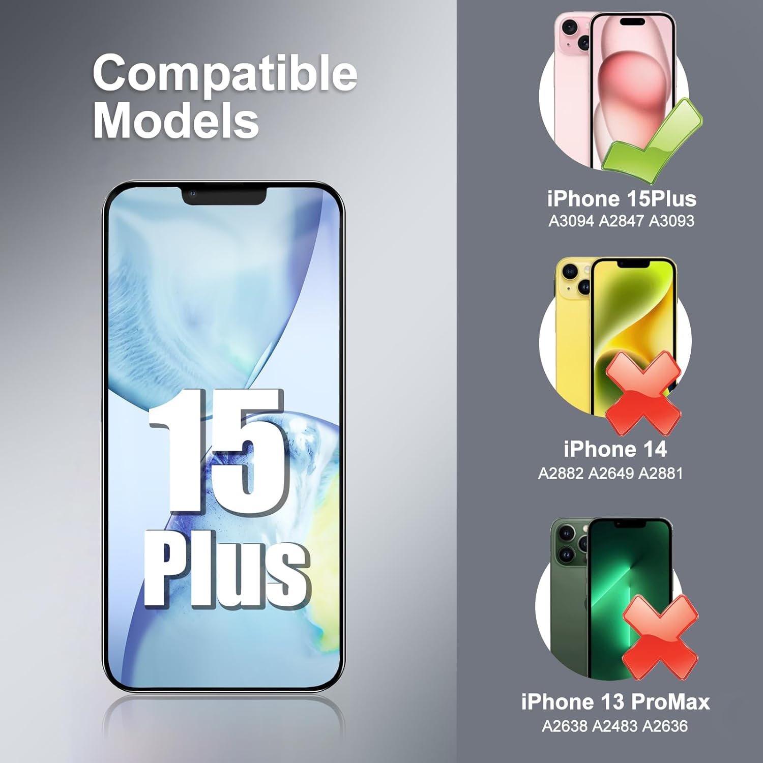 DTD Schermo di Ricambio per iPhone 15 Plus LCD - immagine 2