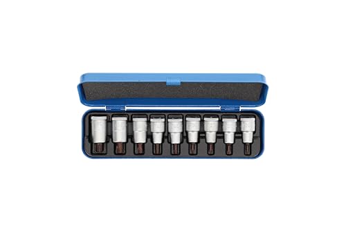 Juego de vasos destornilladores 1/2" 9 pzas TORX T20-60