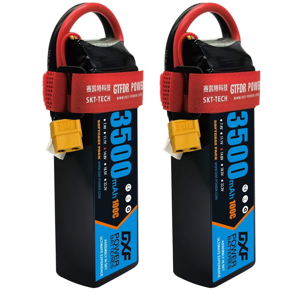 Dxf 4S Lipo Batteria 3500mAh 14.8V XT60 (2 unità)