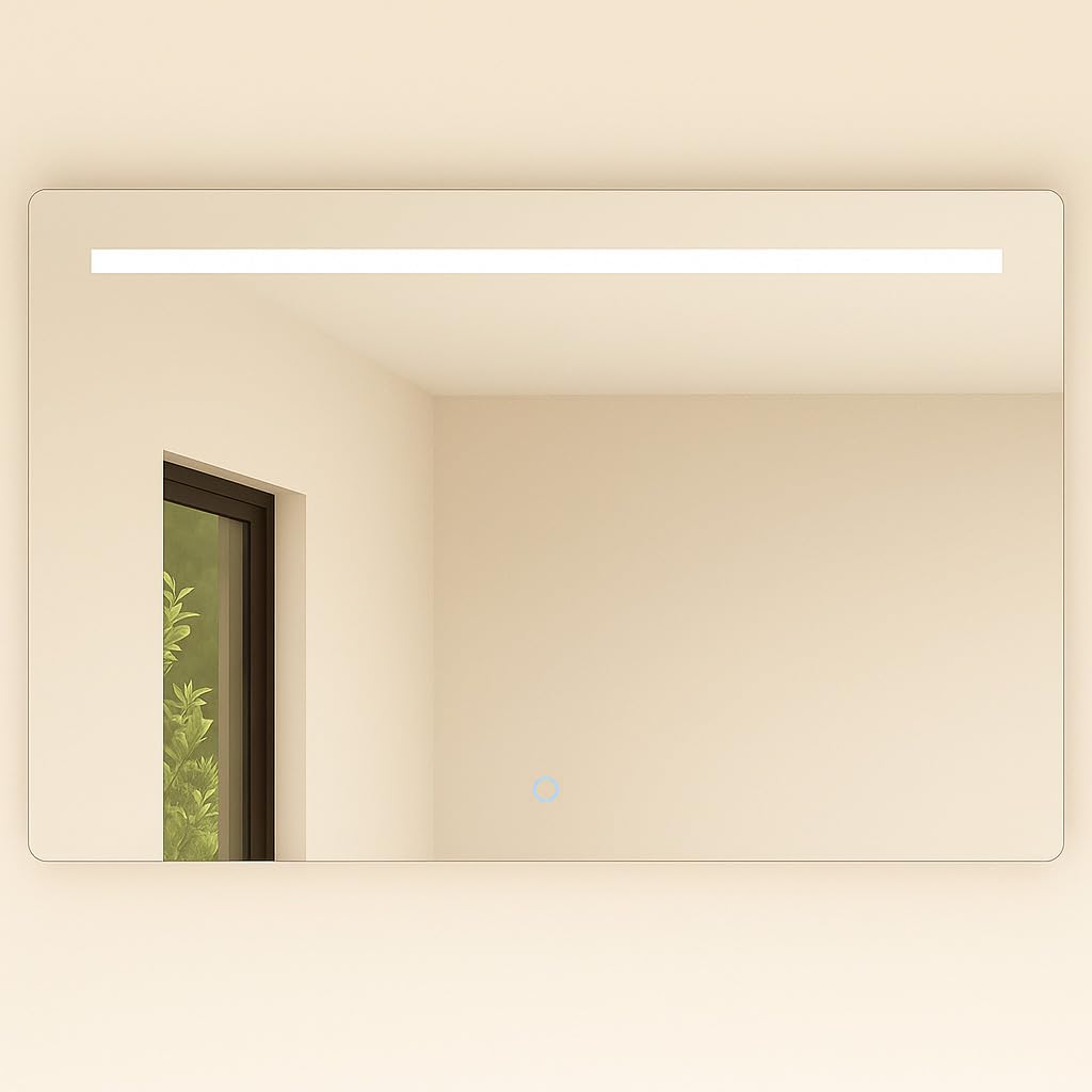 Baikal Specchio da Bagno Rettangolare 120x80 cm