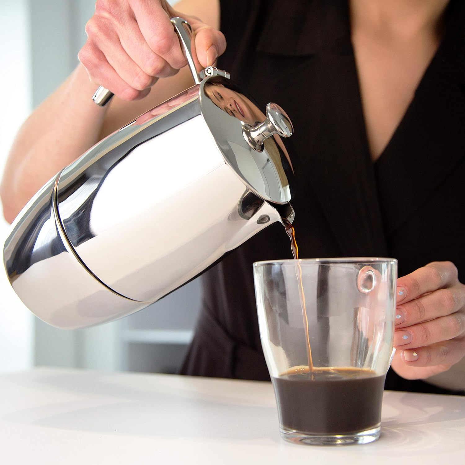 Veohome Caffettiera Induzione 10 Tazze 500 ml - immagine 8