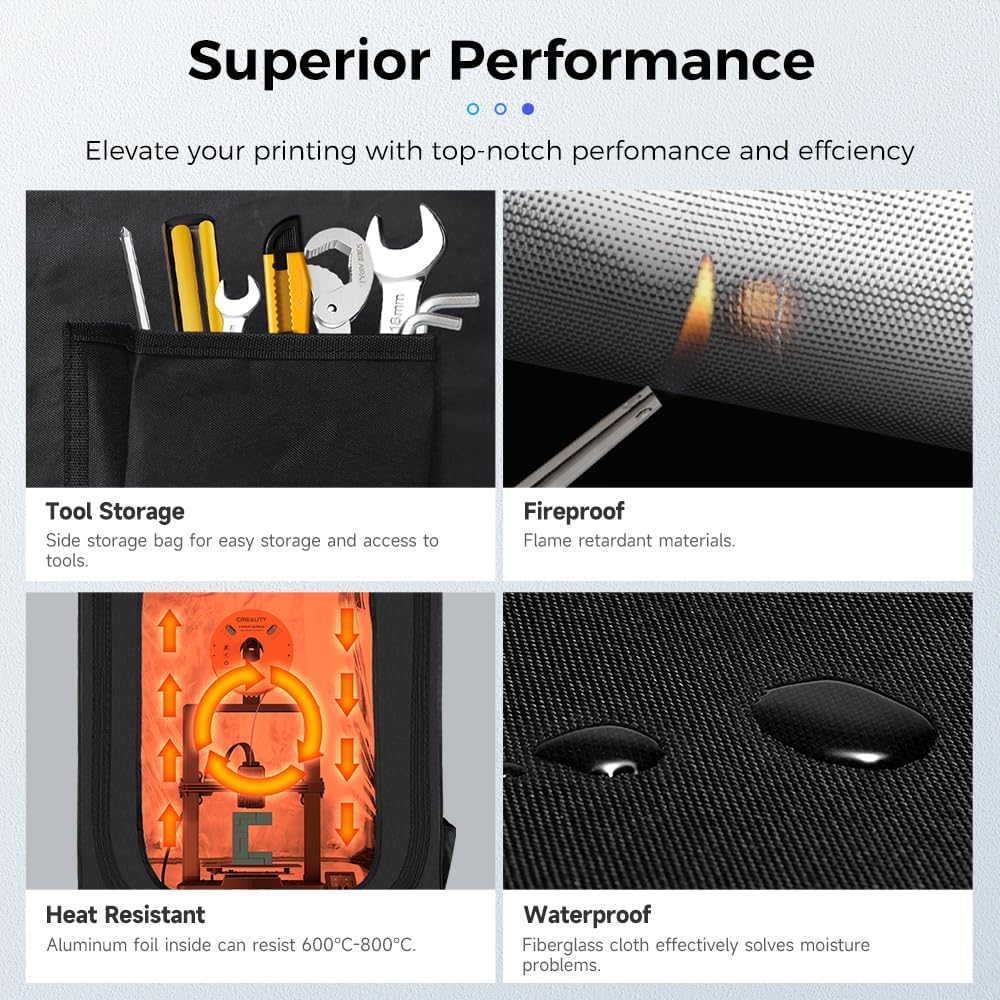 Creality Custodia per Stampante 3D 550x650x750 mm - immagine 5