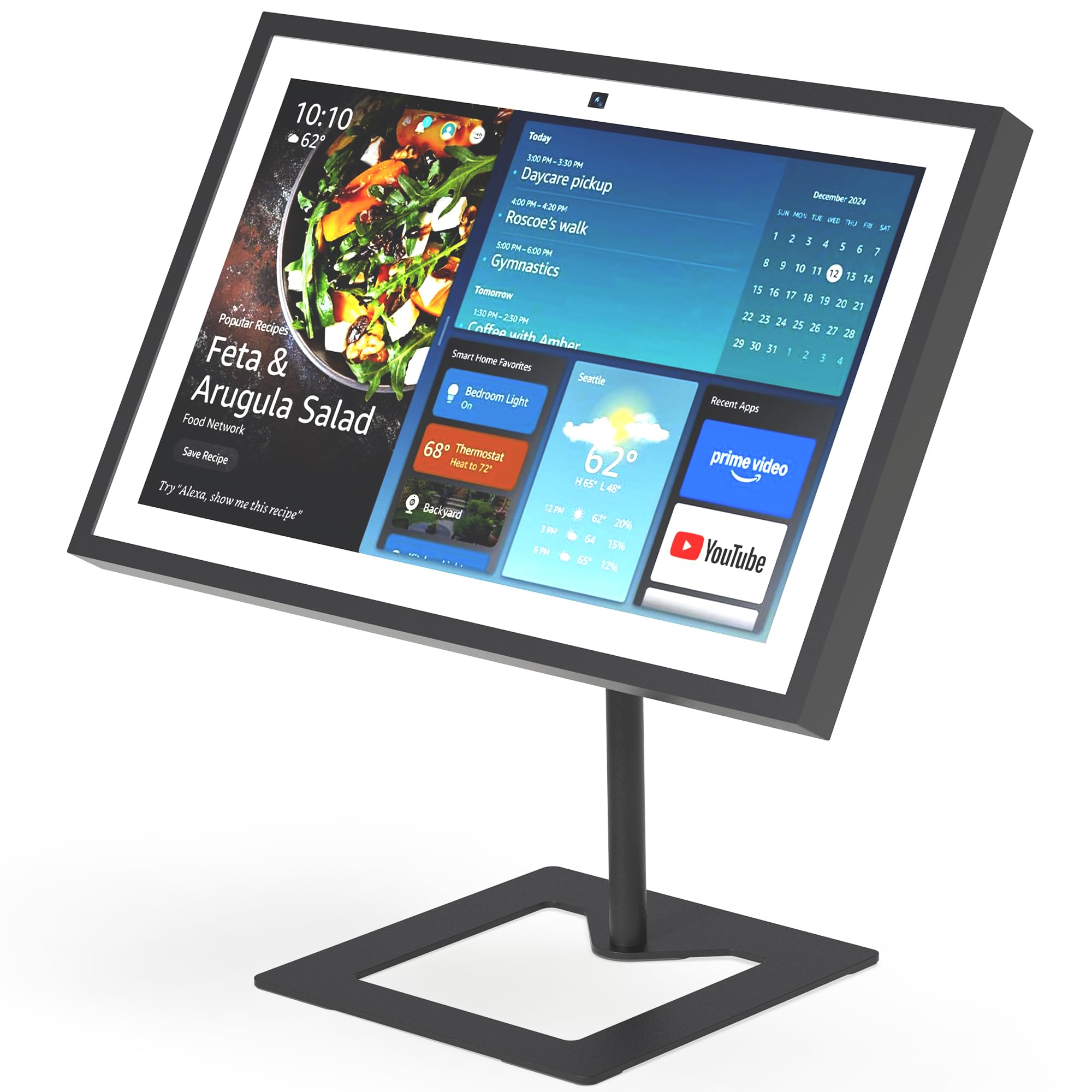 Supporto da Scrivania per EchoShow15 - Inclinabile e Girevole