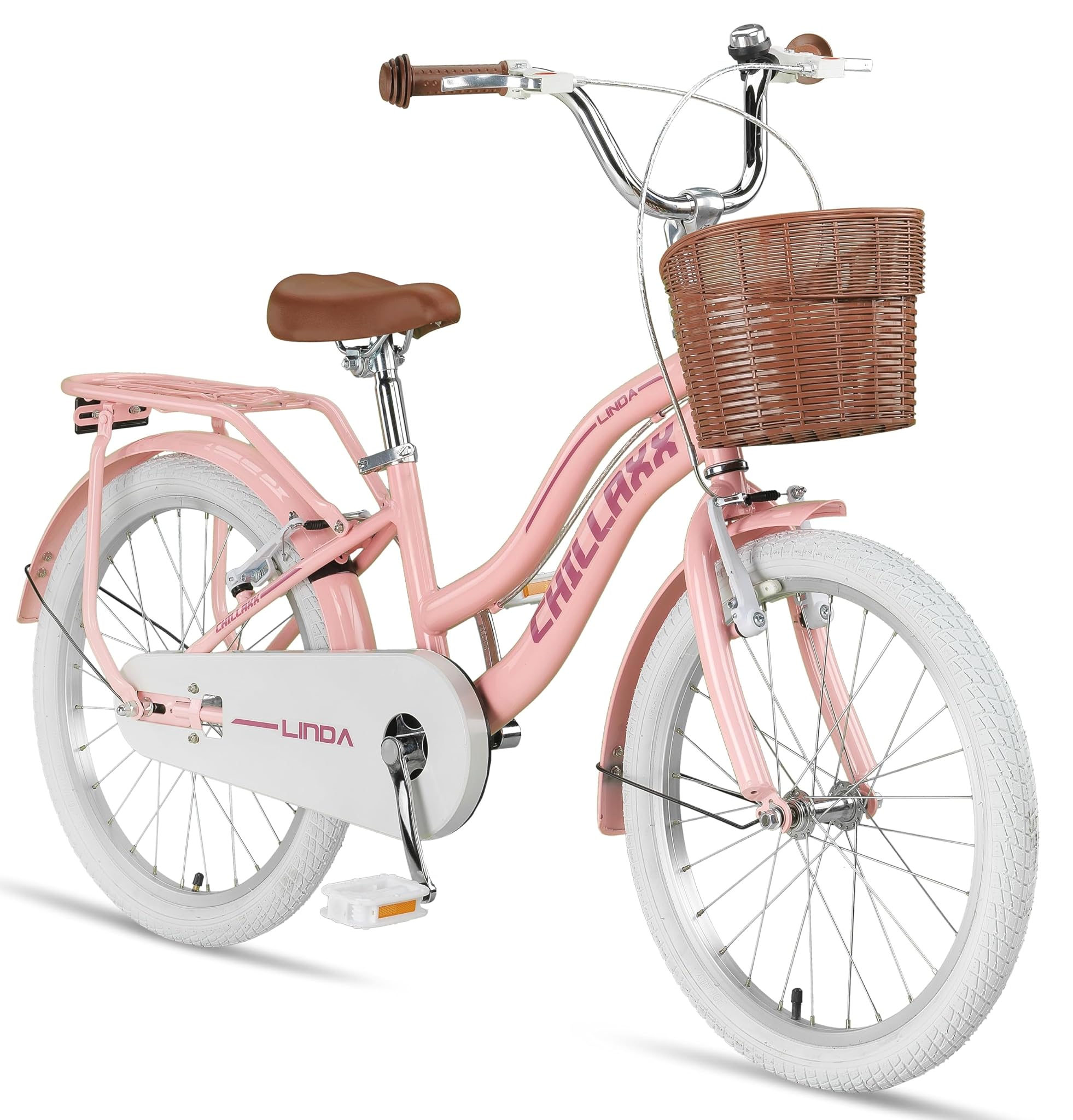 Chillaxx Bici Linda Premium 20 Pollici per Bambini, Rosa
