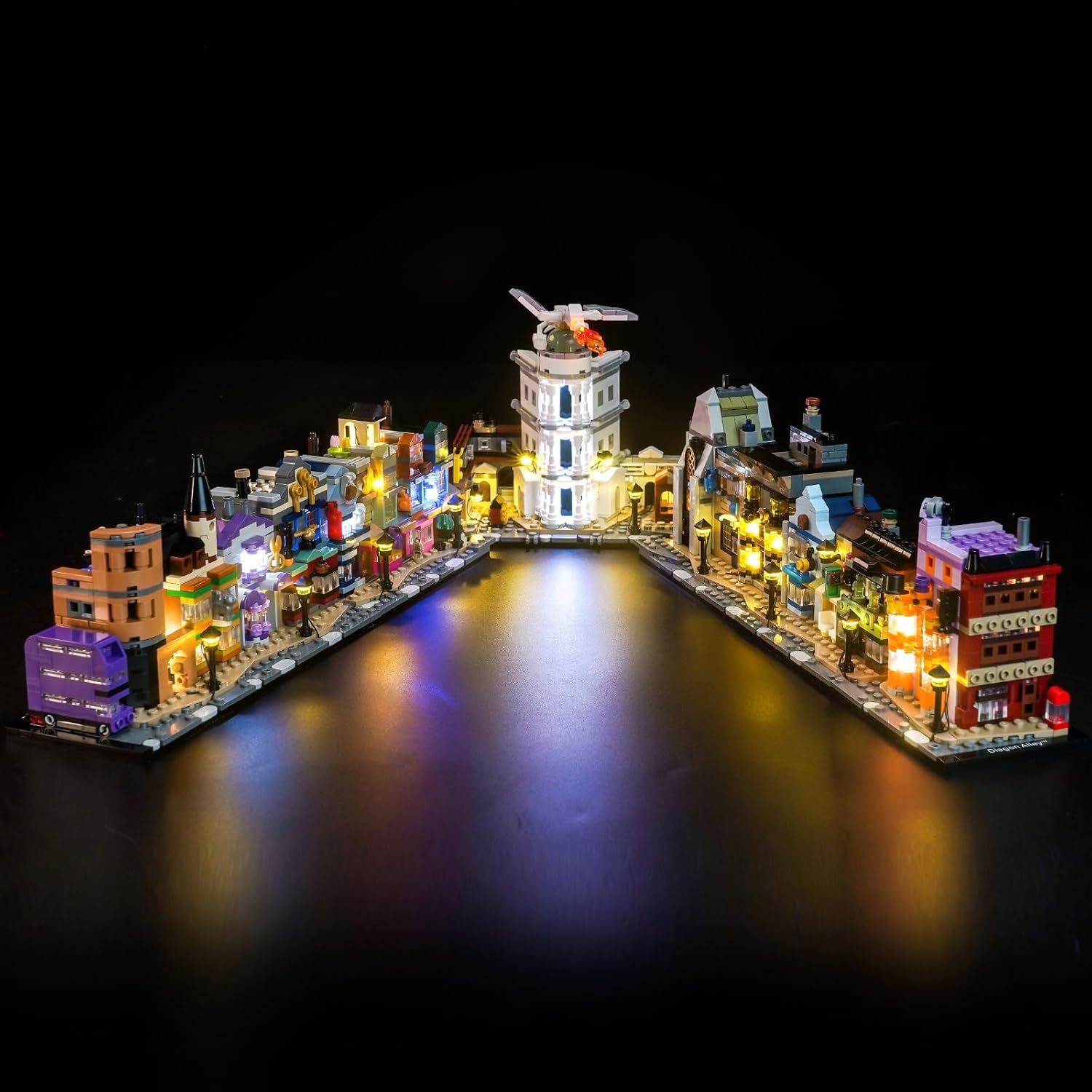 Set Luci LED Compatibile Lego Diagon Alley Wizarding Shops - immagine 1