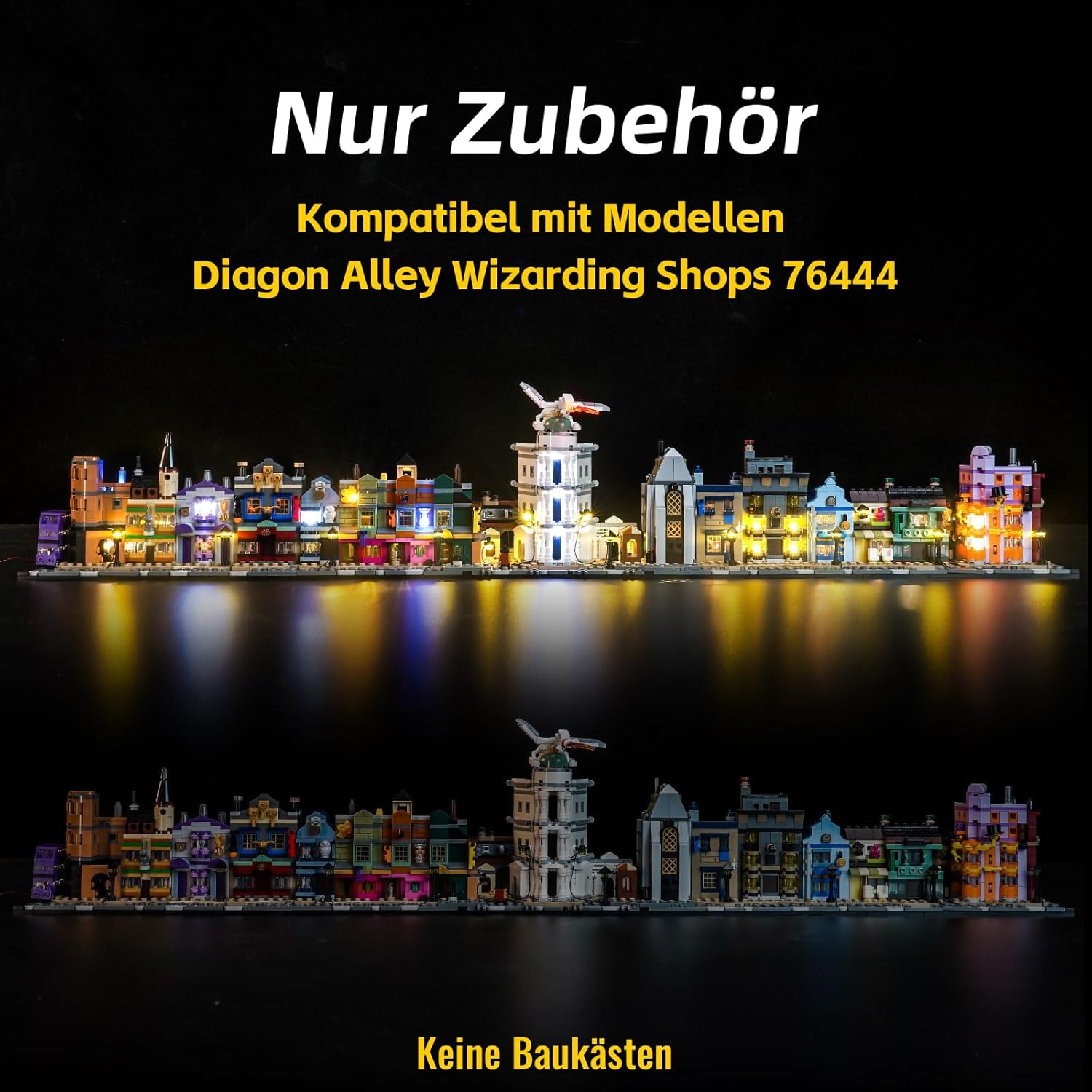 Set Luci LED Compatibile Lego Diagon Alley Wizarding Shops - immagine 2