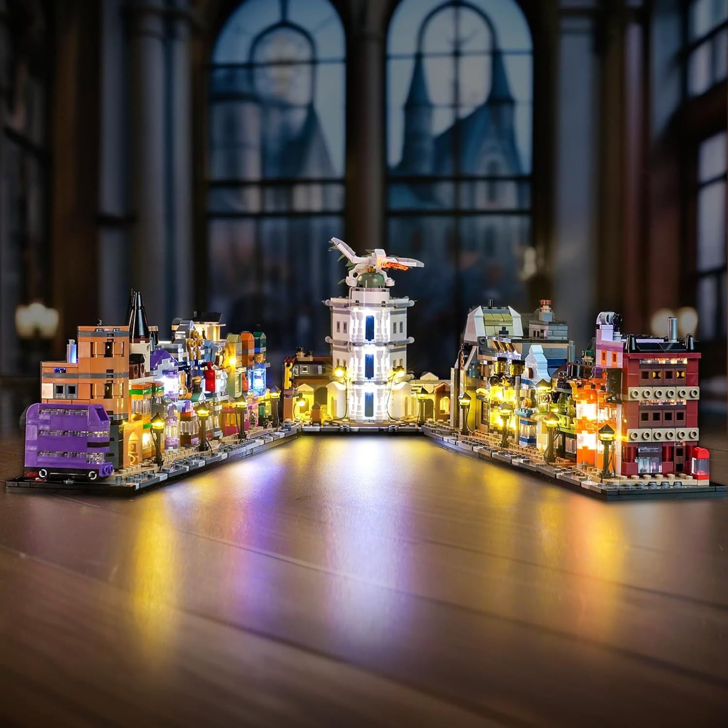 Set Luci LED Compatibile Lego Diagon Alley Wizarding Shops - immagine 3