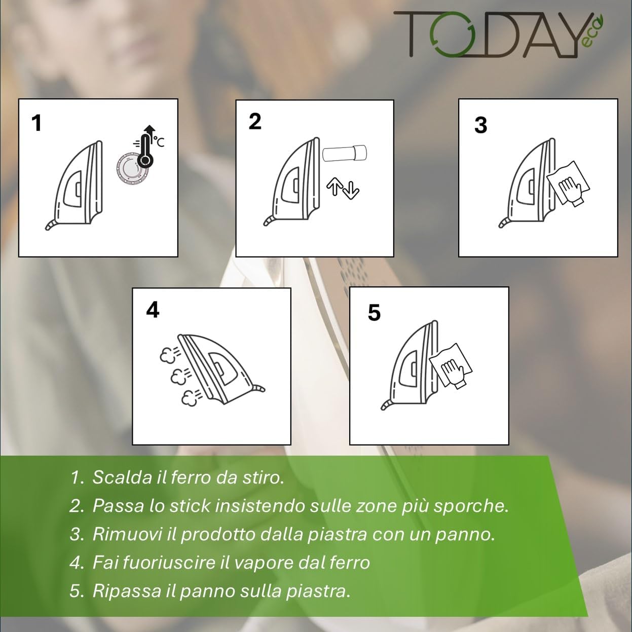 Today - Stick Pulisci Piastra Ferro da Stiro Universale - immagine 4