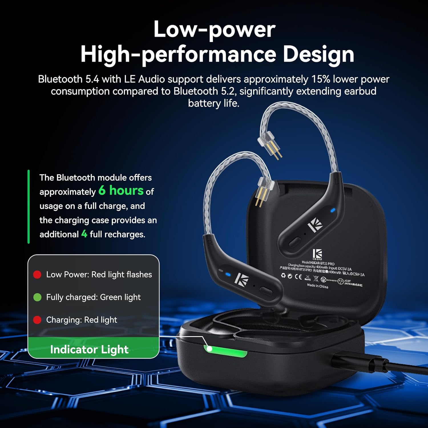 Yinyoo KBEAR BT15 PRO Modulo Bluetooth 5.4 - immagine 2