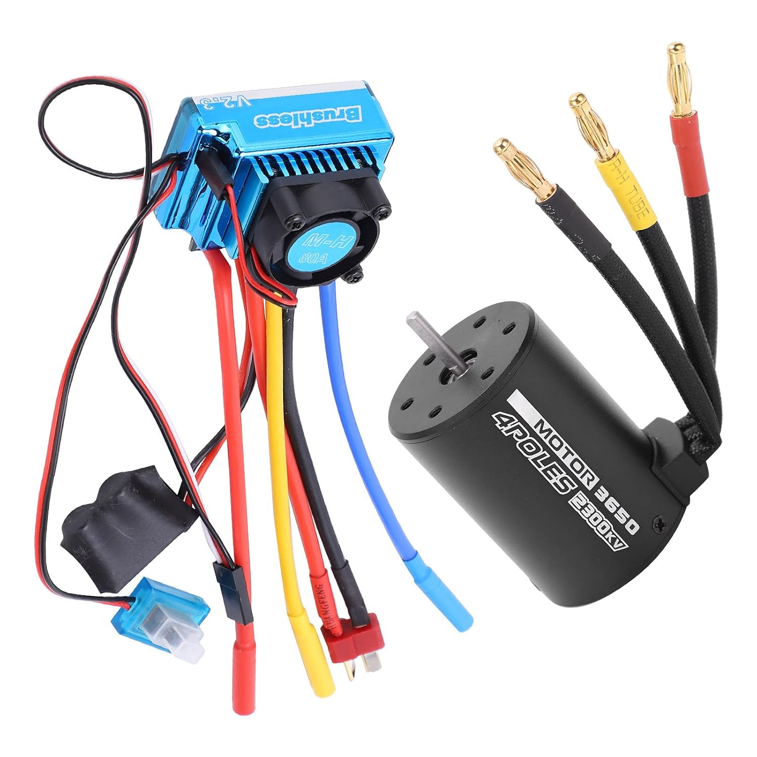 Set Motore RC Ed ESC Brushless Impermeabile 2300KV - immagine 1