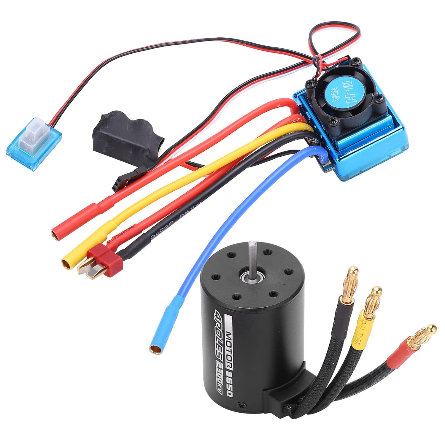 Set Motore RC Ed ESC Brushless Impermeabile 2300KV - immagine 8