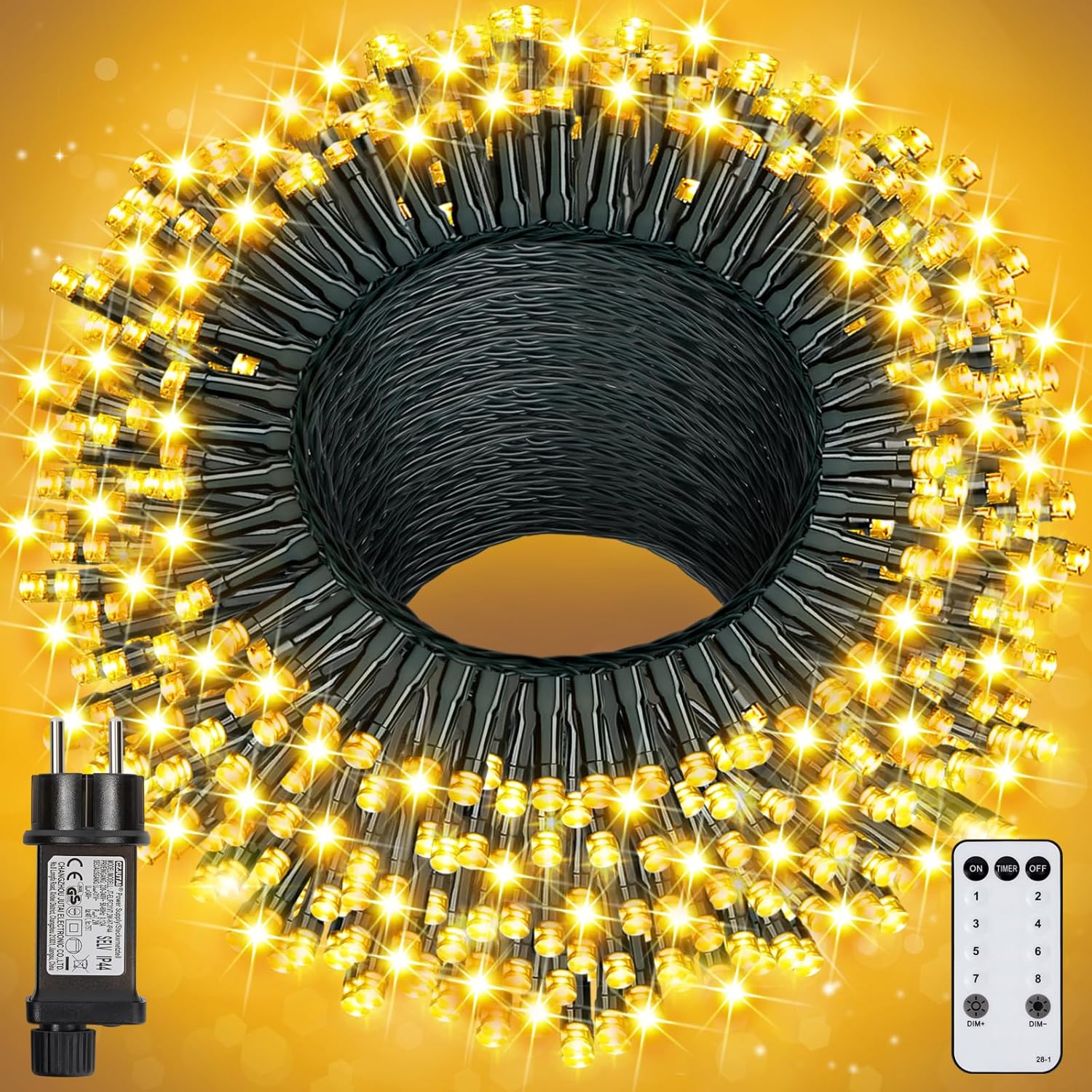 Yagopal Luci Natale Esterno 100M 800LED Impermeabile - immagine 1