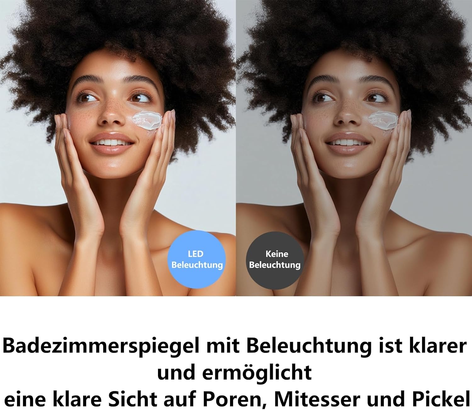 Mygiivovo Specchio da Parete Rotondo Bagno 60cm LED - immagine 3