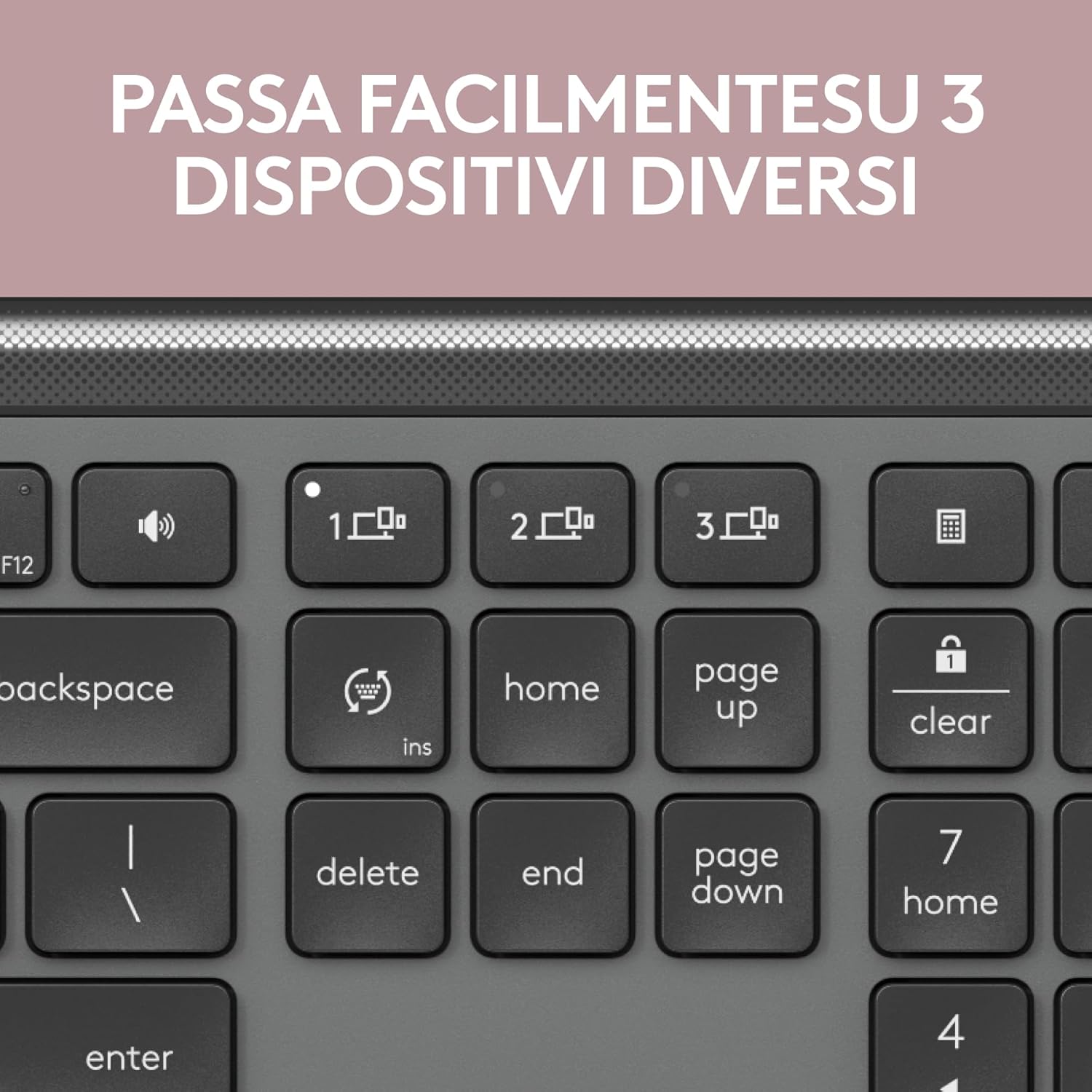 Logitech MK950 Signature Slim Kit Tastiera e Mouse Wireless - immagine 7