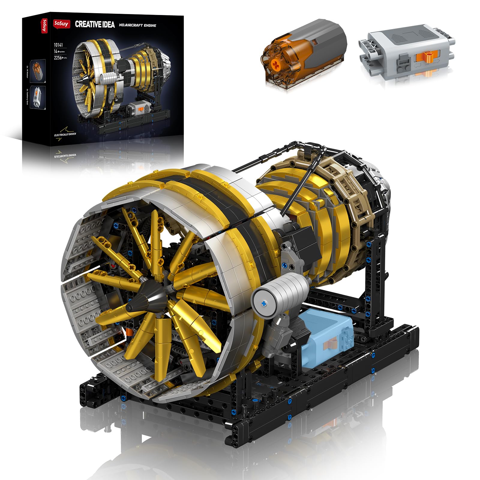 Sosuy Kit Motorizzato per Adulti e Ragazzi (Aircraft Engine)