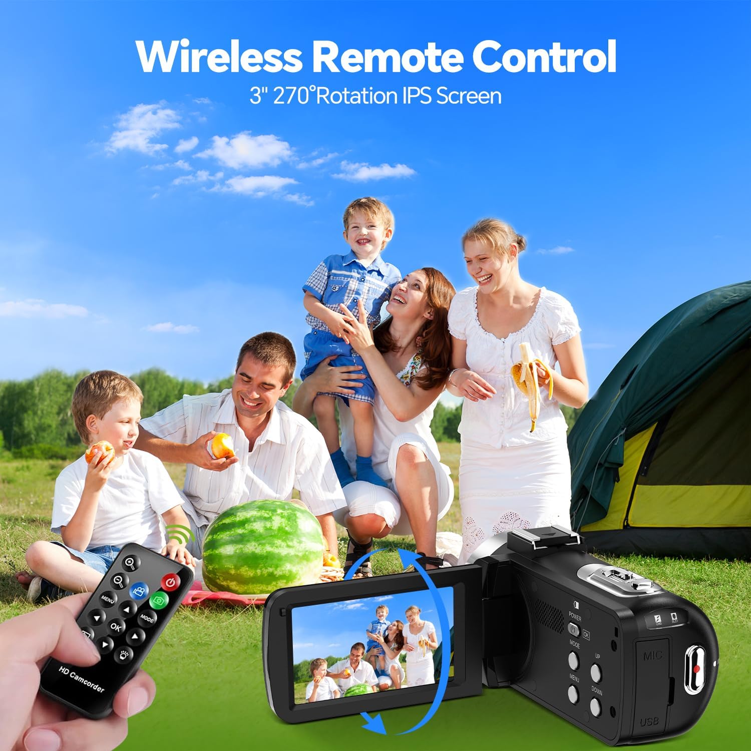 Videocamera 4K 42MP Vlog Camera con Zoom 18x - immagine 4