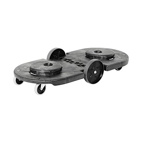 Rubbermaid Commercial Products FG264600BLA Dolly, Nero, size: 9 X 45 X 20.3